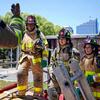 Three staff members ready for training